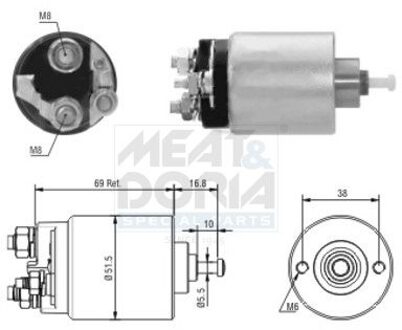 Ford Magneetschakelaar, startmotor 46104