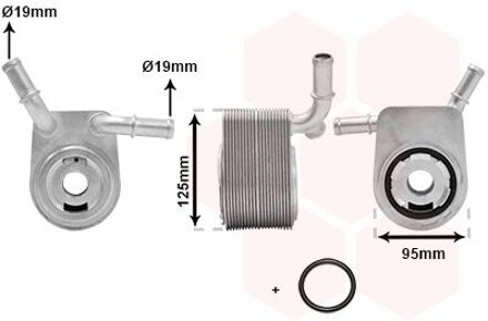 Ford oliekoeler 18013721