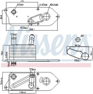 Ford Oliekoeler, motorolie 91543