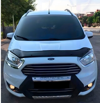 Ford Oneway Motorkapbeschermer (steenslagcover) Ford Transit Connect 2013-2018 - Glanzend zwart OWBP04007