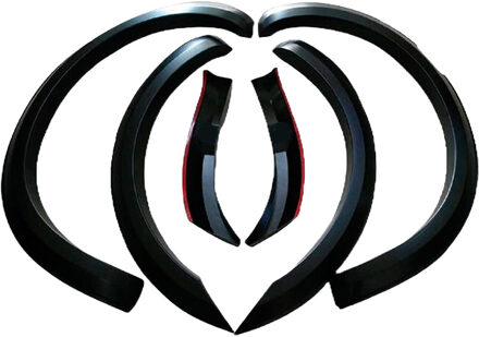 Ford Oneway Set spatbordverbreders (Fender Flares) passend voor Ford Ranger T6/T7 2012-2019 (met Tape) OWFF02031