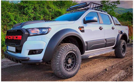 Ford Oneway Set spatbordverbreders (Fender Flares) passend voor Ford Ranger T6/T7/T8 2012-2022 (Jumbo) - OWFF02013