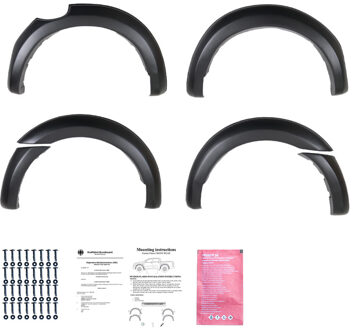 Ford Oneway Set spatbordverbreders (Fender Flares) passend voor Ford Ranger T6/T7/T8 2012-2022 (met Tape) OWFF02010