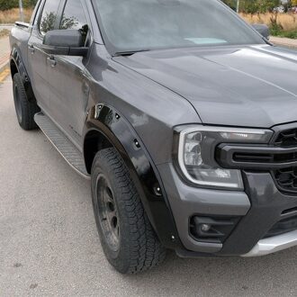 Ford Oneway Set spatbordverbreders (Fender Flares) passend voor Ford Ranger T9 2022- - Glanzend zwart OWFF02028G