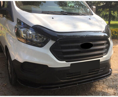 Ford Oneway Voorspoilerlip passend voor Ford Transit Custom MK1 Facelift 2018-2023 - Glanzend zwart OWFS01007