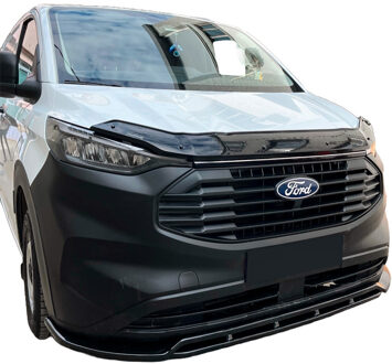 Ford Oneway Voorspoilerlip passend voor Ford Transit Custom MK2 2023- - Versie 2 - Glanzend zwart OWFS01161