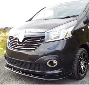 Ford Oneway Voorspoilerlip passend voor Renault Trafic X82 2014-2018 - Glanzend zwart OWFS01014