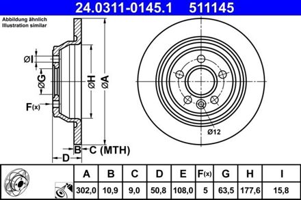 Ford Powerdisc Remschijf 24031101451