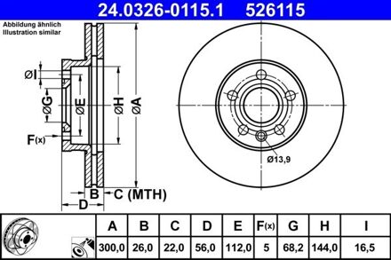 Ford Powerdisc Remschijf 24032601151