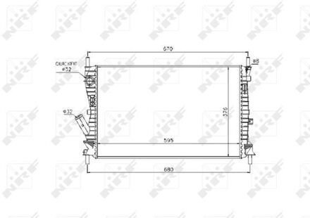 Ford Radiateur 53743