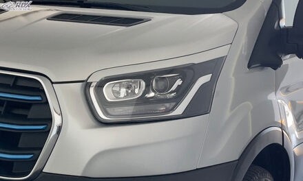 Ford RDX Racedesign Koplampspoilers passend voor Ford Transit (Xenon- en zwarte halogeen koplampen) 2014- RDKFO17