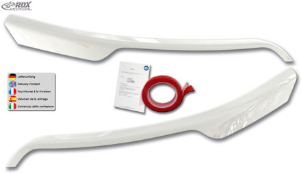 Ford RDX Racedesign Koplampspoilers passend voor Ford Transit (zilveren halogeenkoplampen) 2014- (ABS Gla RDKFO16W