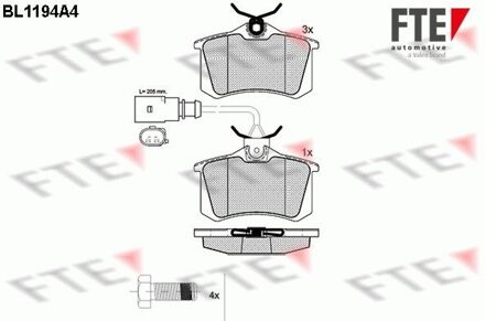 Ford Remblokken set BL1194A4