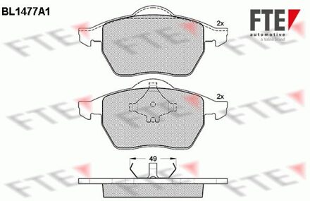 Ford Remblokken set BL1477A1