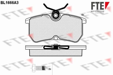 Ford Remblokken set BL1666A3