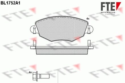 Ford Remblokken set BL1752A1