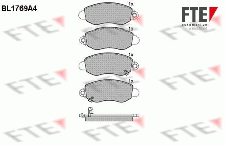 Ford Remblokken set BL1769A4