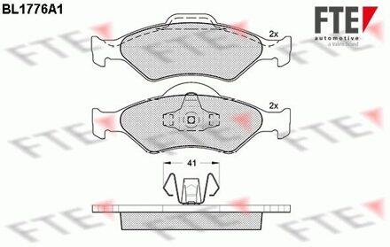Ford Remblokken set BL1776A1