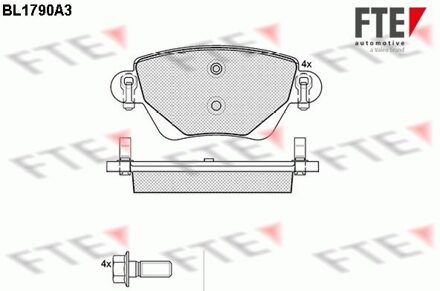 Ford Remblokken set BL1790A3