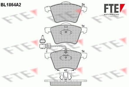 Ford Remblokken set BL1864A2