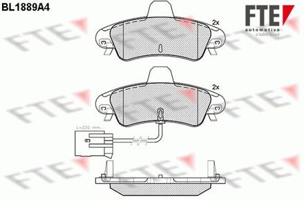 Ford Remblokken set BL1889A4
