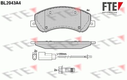 Ford Remblokken set BL2043A4