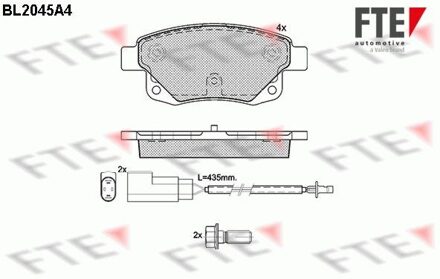 Ford Remblokken set BL2045A4