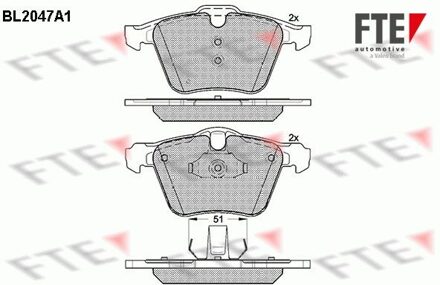 Ford Remblokken set BL2047A1