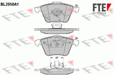 Ford Remblokken set BL2050A1