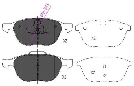 Ford Remblokken set KBP4513