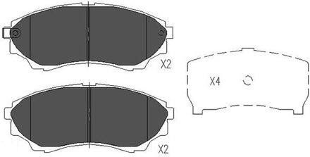 Ford Remblokken set KBP4514