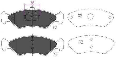 Ford Remblokken set KBP4533