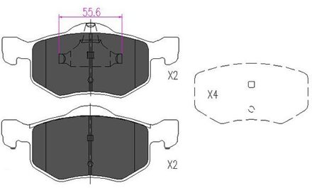 Ford Remblokken set KBP4541