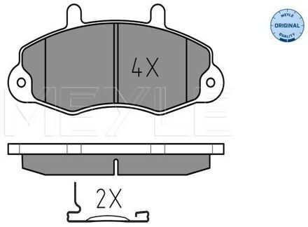 Ford Remblokkenset, schijfrem 0252147018