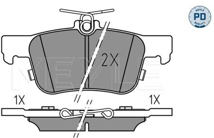 Ford Remblokkenset, schijfrem 0252223116PD