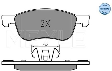 Ford Remblokkenset, schijfrem 0252274816