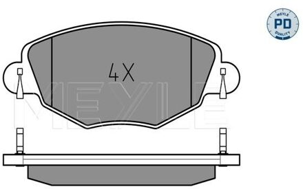 Ford Remblokkenset, schijfrem 0252327918PD