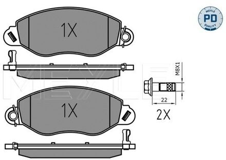 Ford Remblokkenset, schijfrem 0252343418PD