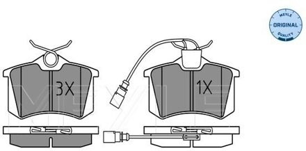 Ford Remblokkenset, schijfrem 0252355417W