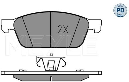 Ford Remblokkenset, schijfrem 0252555518PD