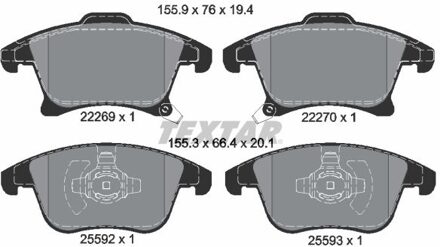 Ford Remblokkenset, schijfrem 2226901