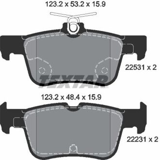 Ford Remblokkenset, schijfrem 2253101