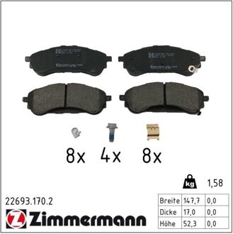 Ford Remblokkenset, schijfrem 226931702