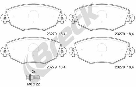 Ford Remblokkenset, schijfrem 232790070110