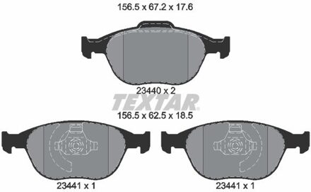 Ford Remblokkenset, schijfrem 2344004