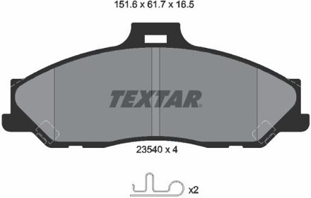 Ford Remblokkenset, schijfrem 2354001