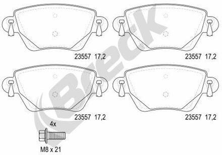 Ford Remblokkenset, schijfrem 235570070410