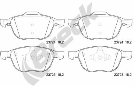 Ford Remblokkenset, schijfrem 237230070100