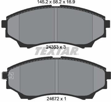 Ford Remblokkenset, schijfrem 2435301