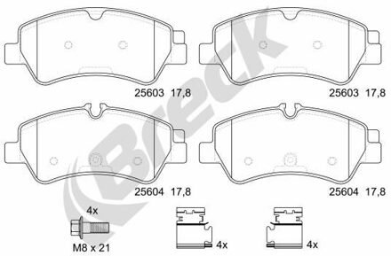 Ford Remblokkenset, schijfrem 256030070300